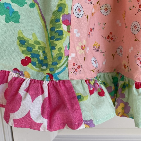 Multi Fabric Sun Dress Girl’s Size 6 - Picture 8 of 9